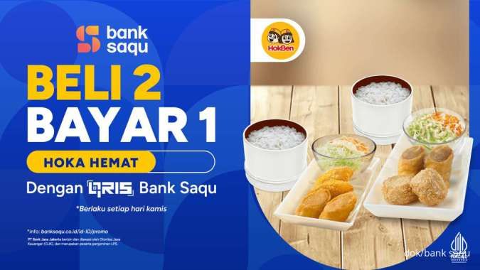 Promo Hokben Januari-Februari 2024, Beli 2 Bayar 1 Harga Pakai QRIS Bank Saqu