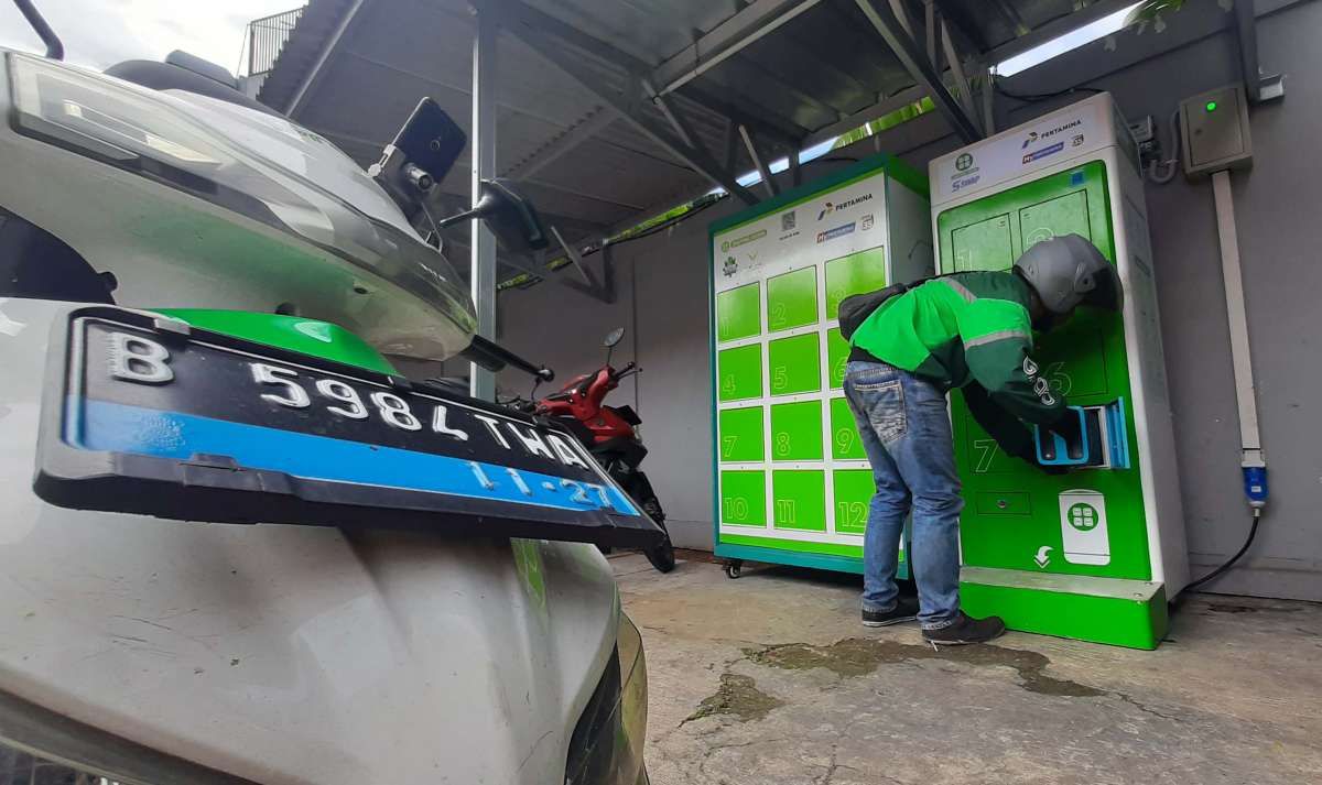 Battery Swapping Station Pertamina untuk Motor Listrik