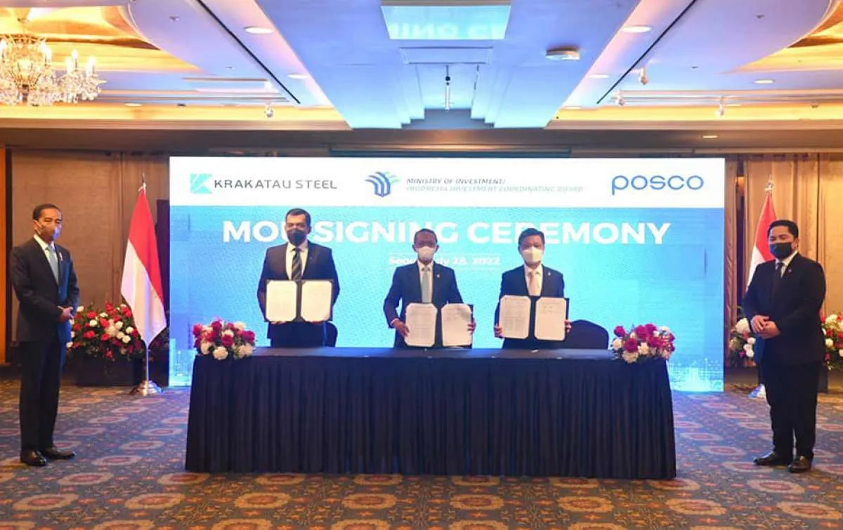 Bahlil Pastikan Komitmen Krakatau Steel & Posco Perluas Investasi Baja US$ 3,5 Miliar