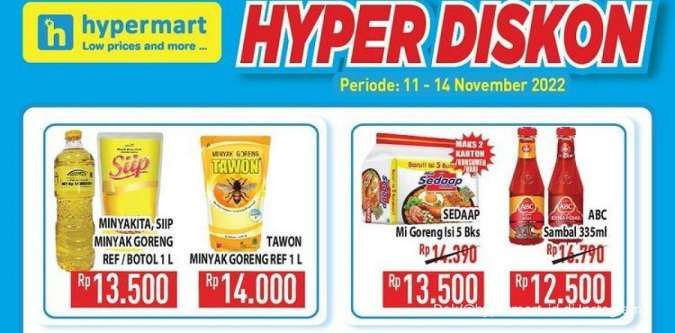 Promo Hypermart Hari Ini 14 November 2022, Promo yang Segera Berakhir
