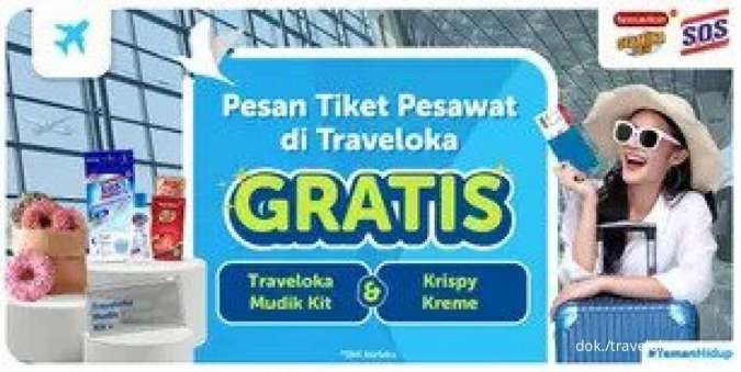 Pesan Tiket Pesawat di Traveloka Gratis Mudik Kit & Krispy Kreme, Serbu Tiketnya!