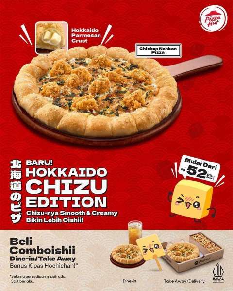 Promo Pizza Hut Hokkaido Chizhu Edition Mulai Rp 52.000-an