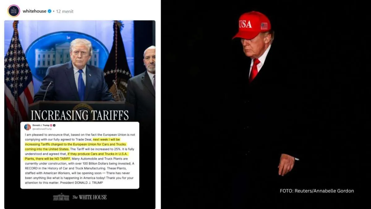 Trump Kembali Berulah: Tarif Mobil Eropa Melonjak, Perang Dagang Panas Lagi?