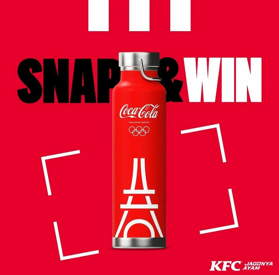 KFC x Coca Cola Gratis tumbler Olimpiade Paris 2024 limited edition