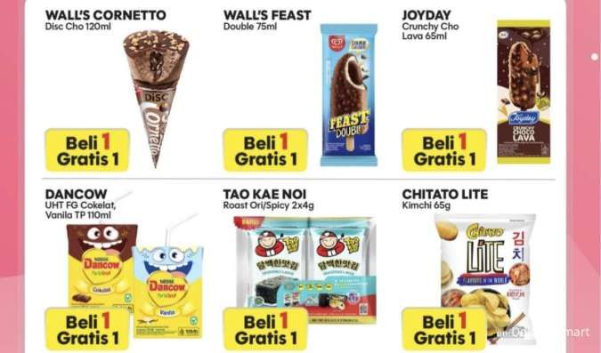 Promo 2.2 Alfamart Periode 2 Februari 2026, Aneka Es Krim-Snack Beli 1 Gratis 1