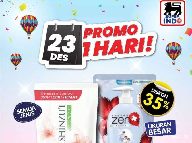 Promo Superindo Hari Ini 23 Desember 2025, Diskon Sabun Hingga Silver Queen