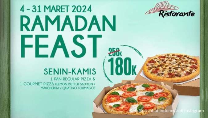 Promo Pizza Hut Ramadhan Feast Maret 2024, Ada Menu Baru & Potongan Harga Setiap Hari
