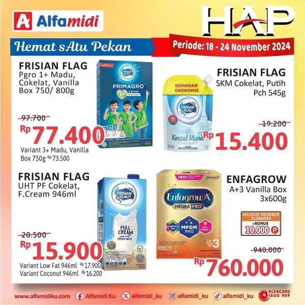 Promo Alfamidi Hemat Satu Pekan Periode 18-24 November 2024