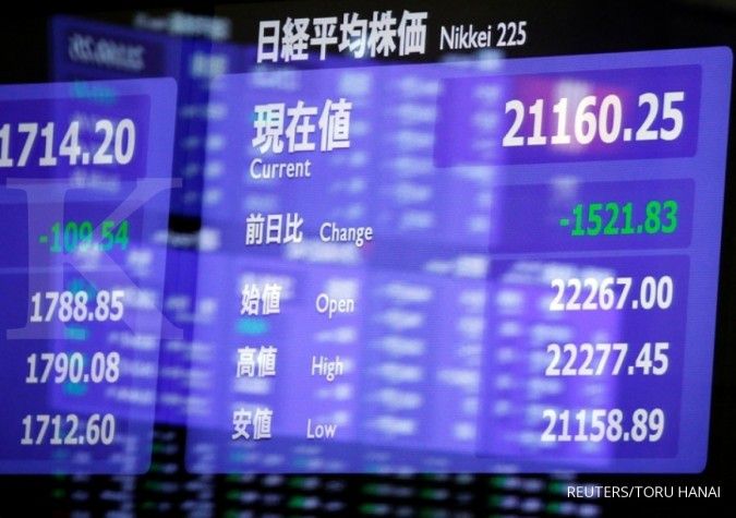 Bursa saham kawasan Asia berguguran
