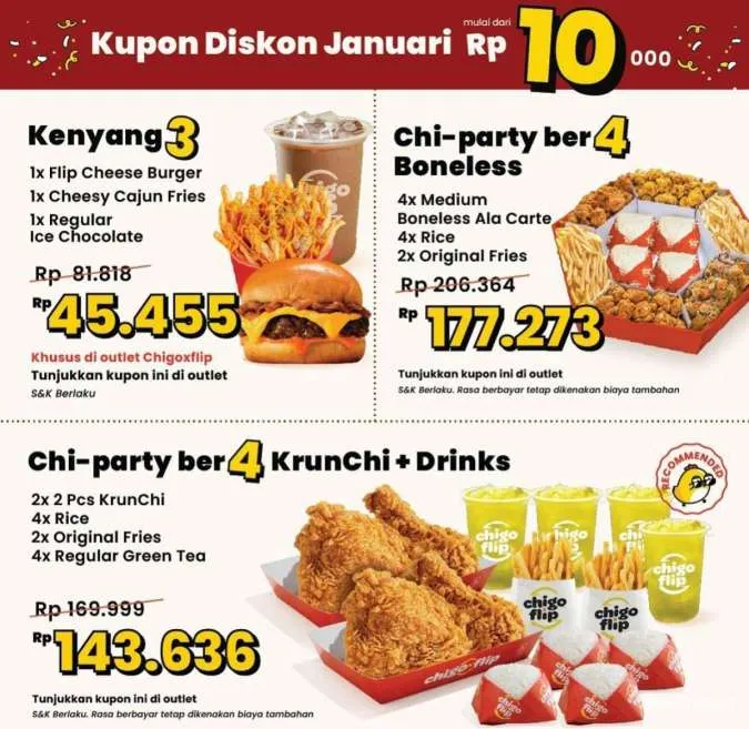 promo Chigo Kupon Diskon Januari Rp 10.000 edisi 2024