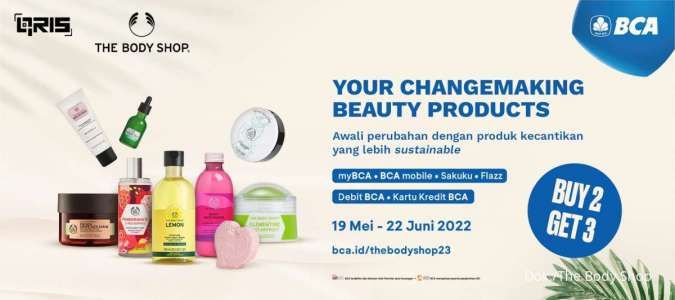 Promo The Body Shop sampai 22 Juni 2022, Beli 2 Dapat 3 Khusus Pengguna Kartu BCA