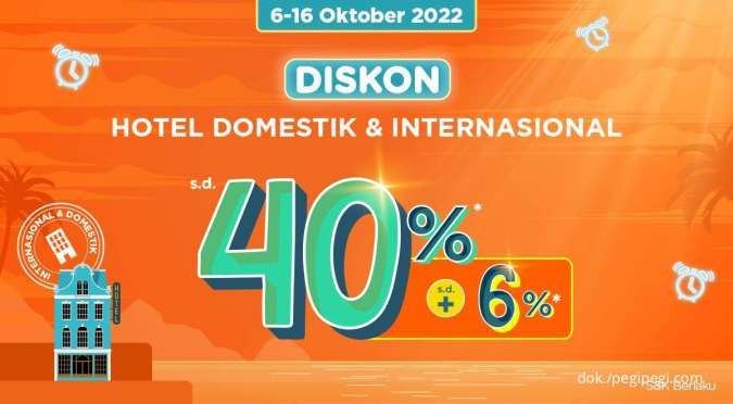 Promo PegiPegi 10.10, Nikmati Diskon Hotel Domestik dan Internasional 40%+6%