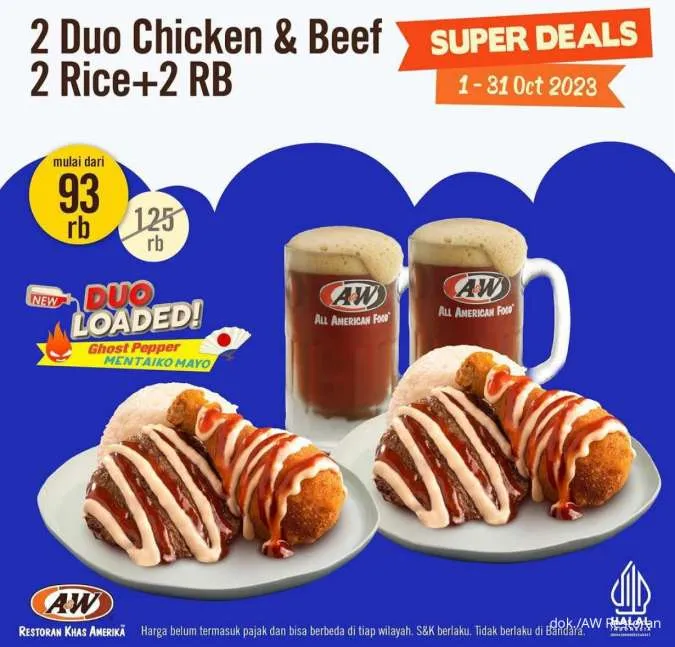 Promo AW Restoran 1-31 Oktober 2023 Super Deals