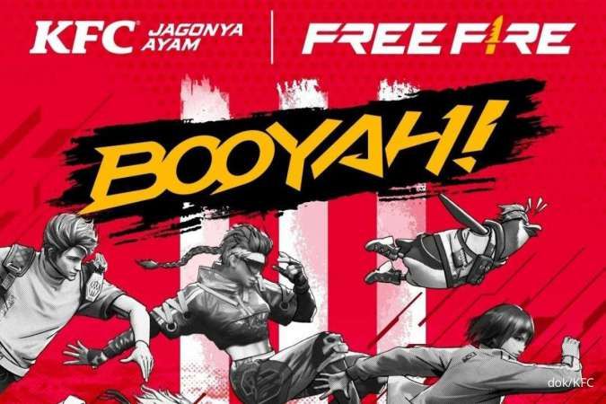 Promo KFC x Free Fire 2024, Paket Booyah Combo Rp 30.000 Free Kode Unik