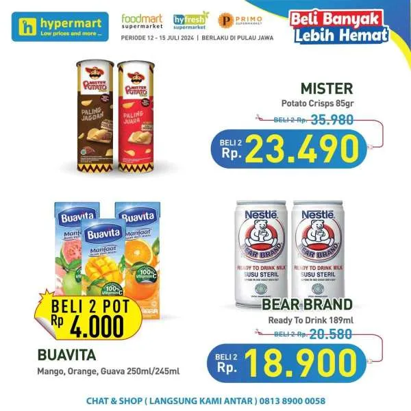 Promo Hypermart Beli Banyak Lebih Hemat Periode 12-15 Juli 2024