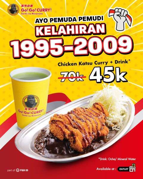 Promo Sumpah Pemuda di Go Go Curry! 27-29 Oktober 2025