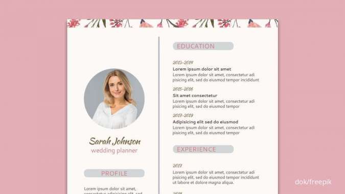 Download Template CV Kreatif Desain Kekinian, Bisa Diedit dan Dicetak Sendiri