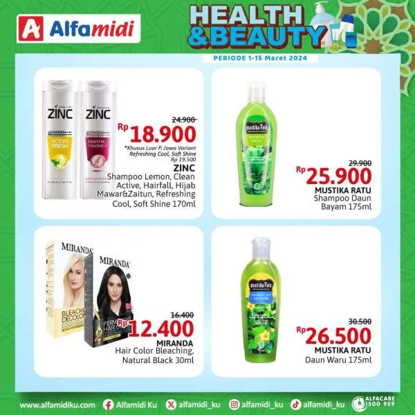 Promo Alfamidi Health & Beauty Periode 1-15 Maret 2024