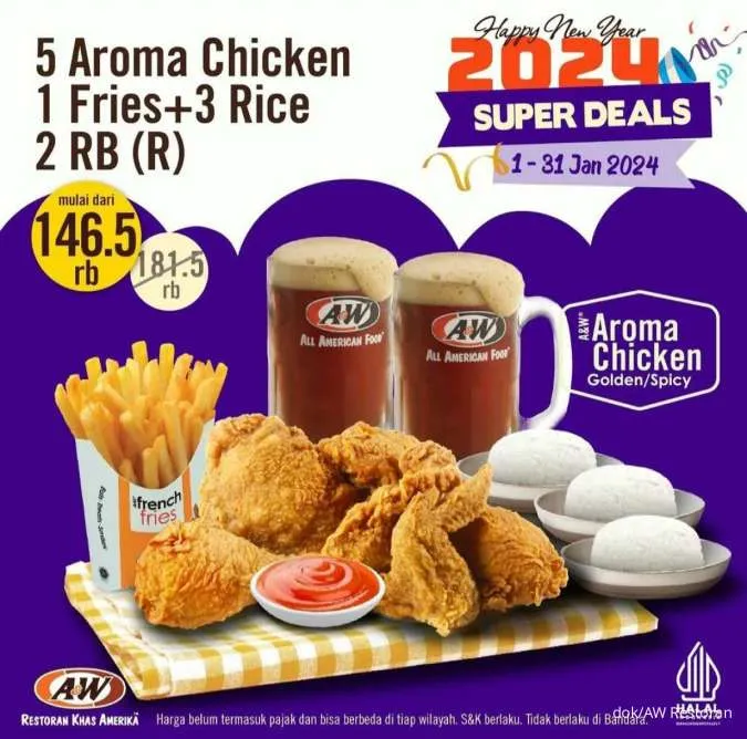 Promo AW Restoran Paket Super Deals Januari 2024