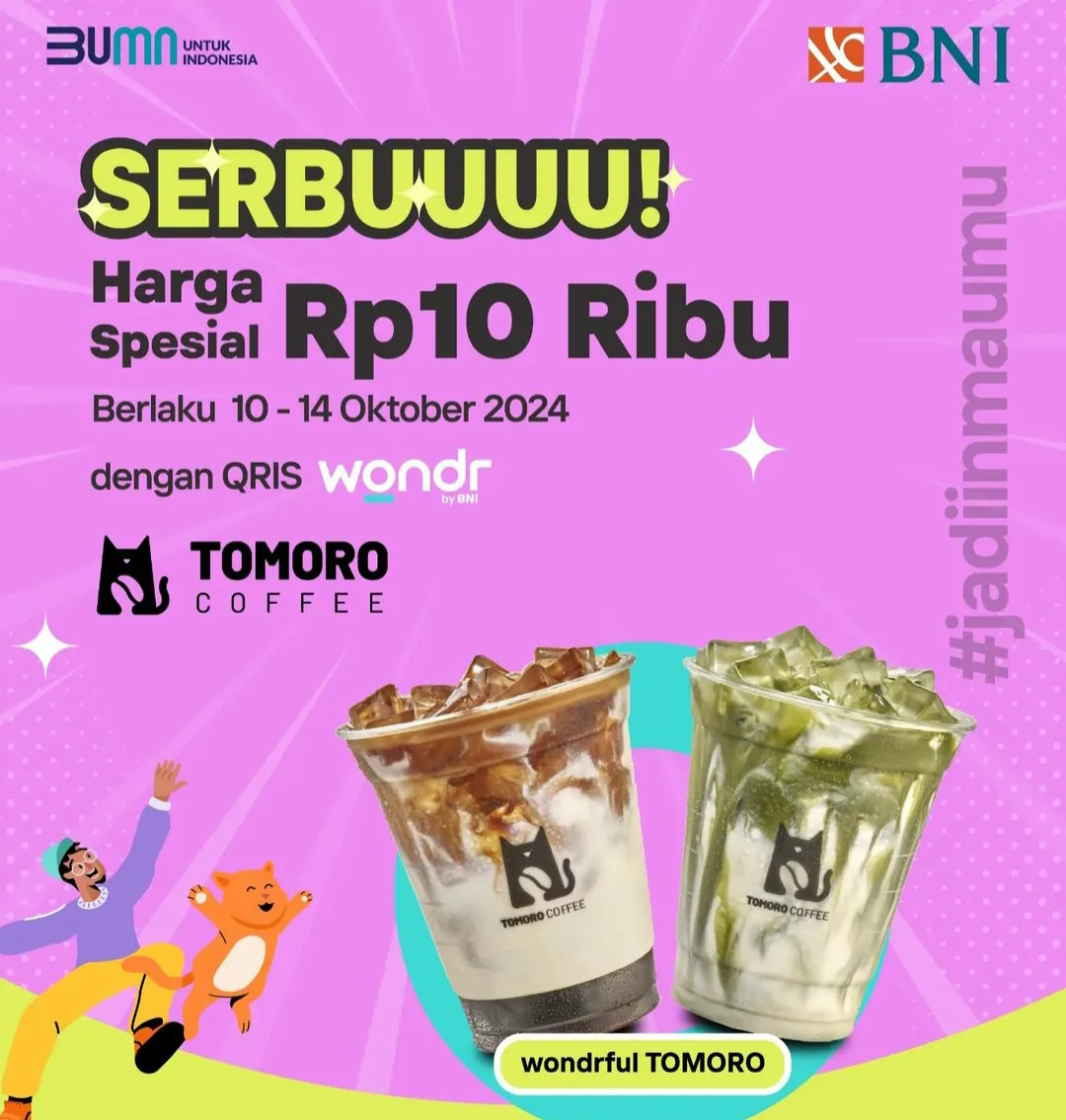 Promo 10.10 Wondr by BNI x Tomoro