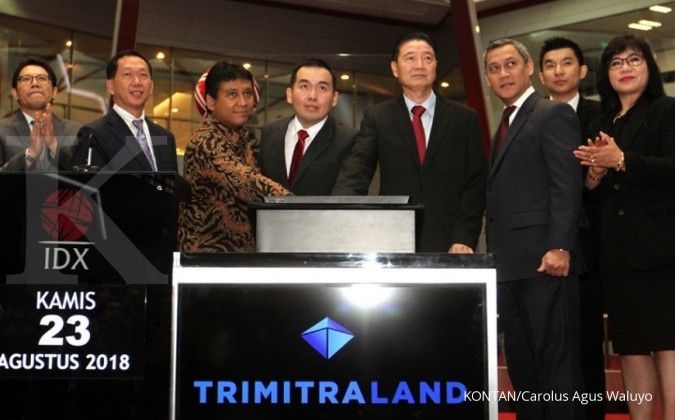 Saham Trimitra Propertindo (LAND) melejit 50% di hari pertama