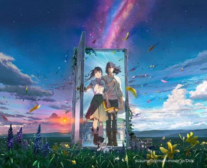 Visual terbaru film anime Suzume no Tojimari karya Makoto Shinkai