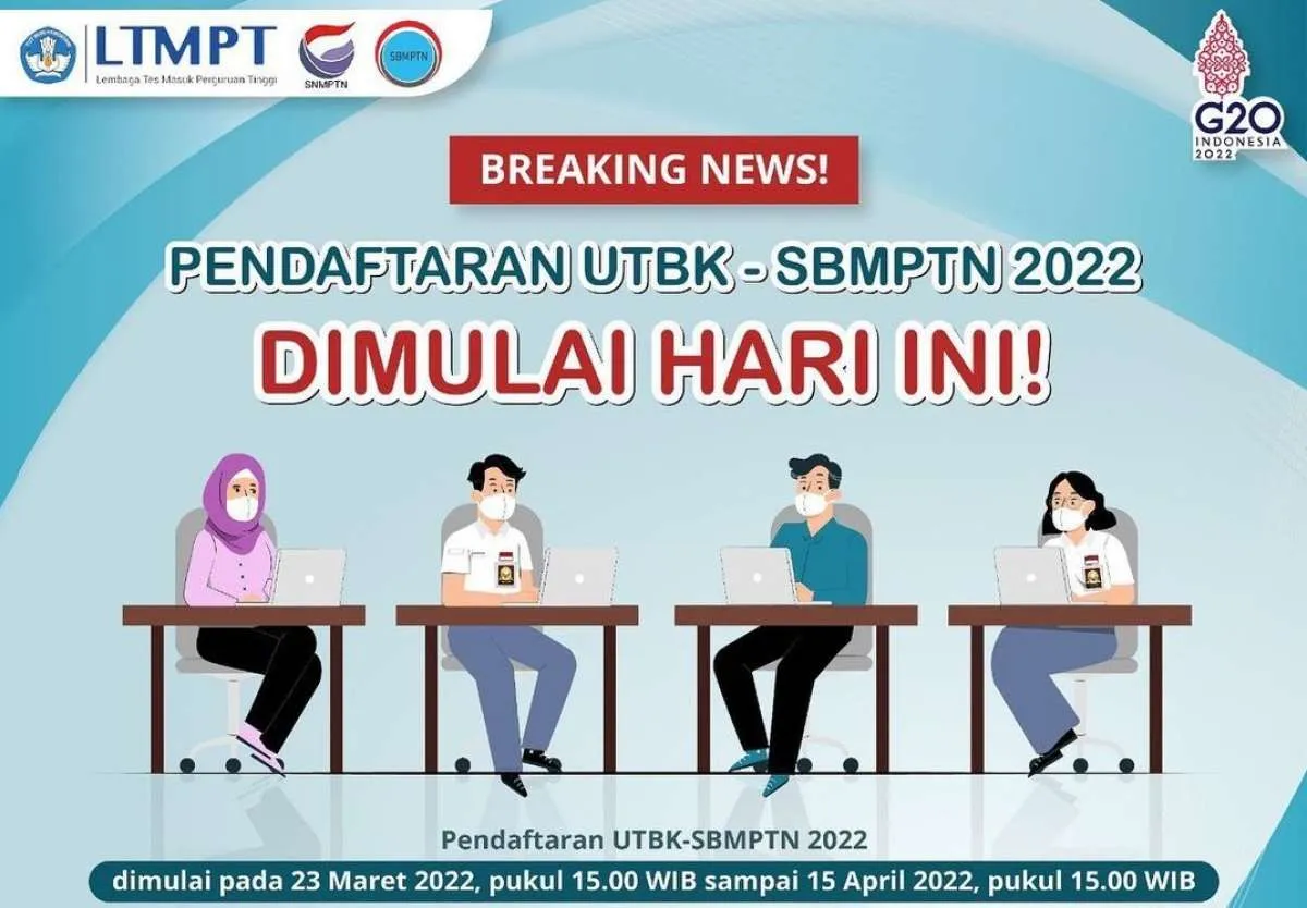 Cek Daftar Lengkap Pusat UTBK PTN 2022, Pilih Lokasi Terdekat Anda