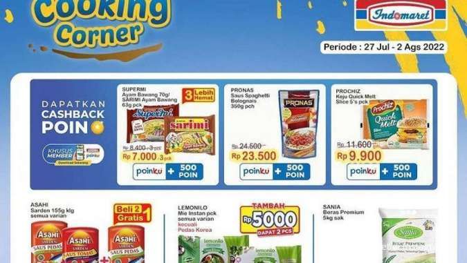 Promo Indomaret 27 Juli Sampai 2 Agustus 2022, Potongan Harga di Super Hemat Mingguan