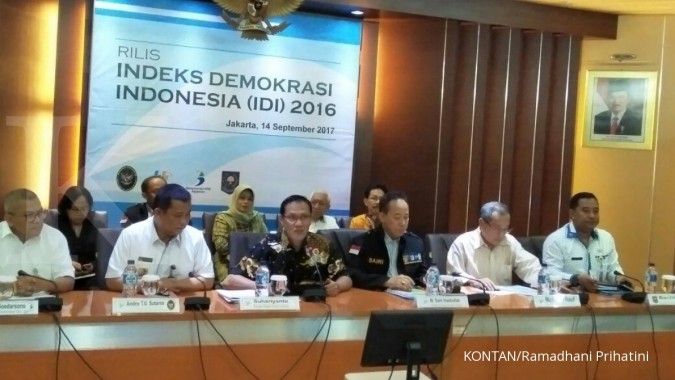 Indeks Demokrasi Indonesia menurun 2,73 poin