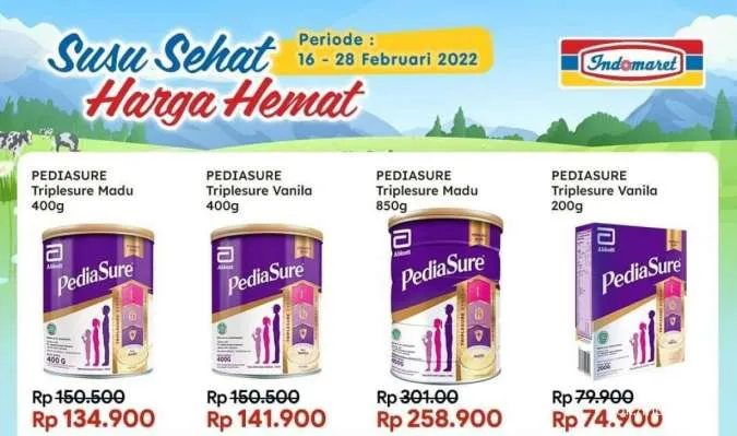 Promo Indomaret Susu Sehat Harga Hemat Periode 16-28 Februari 2022