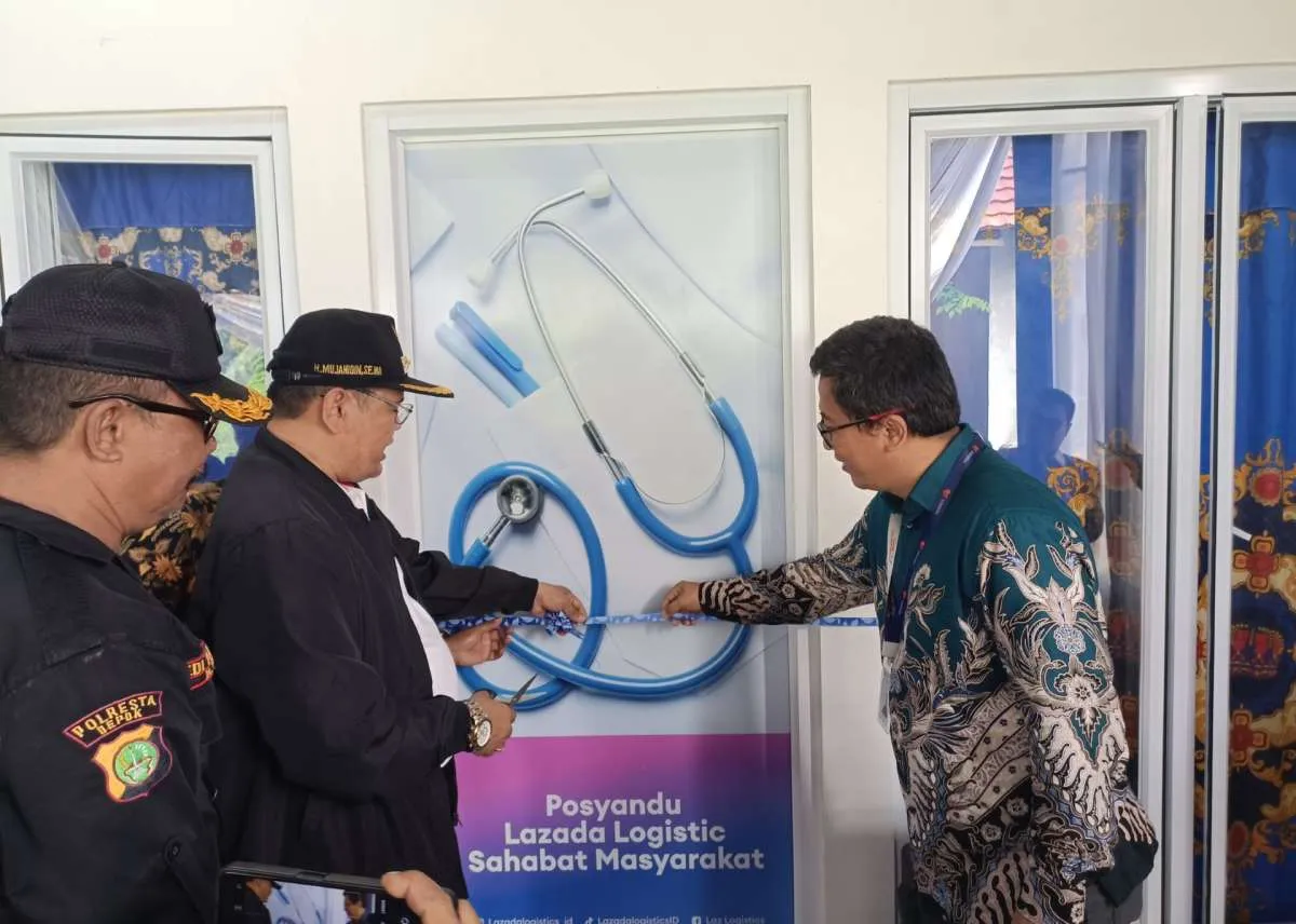 Lazada Logistics Bangun Posyandu di Kelurahan Jatijajar, Cimanggis, Depok, Jawa Barat