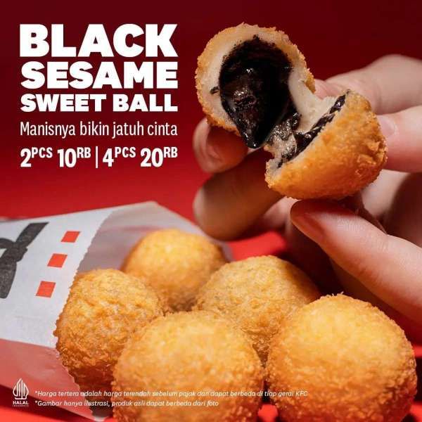 Promo KFC Terbaru Februari 2023, Lezatnya Black Sesame Sweet Ball