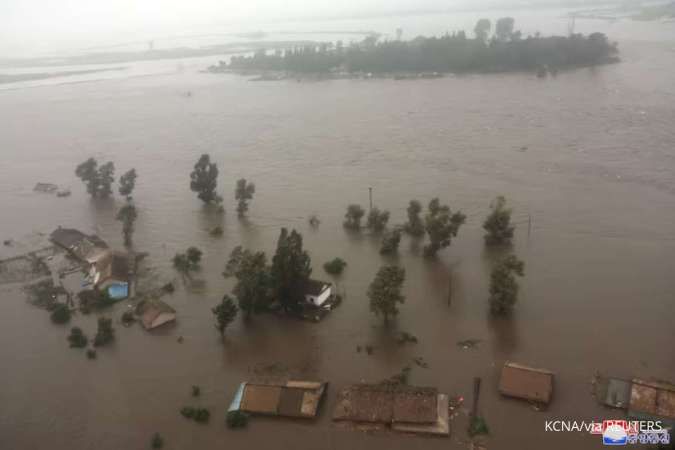 Korea Utara Dilanda Banjir Besar, Lebih dari 4.000 Rumah Terendam