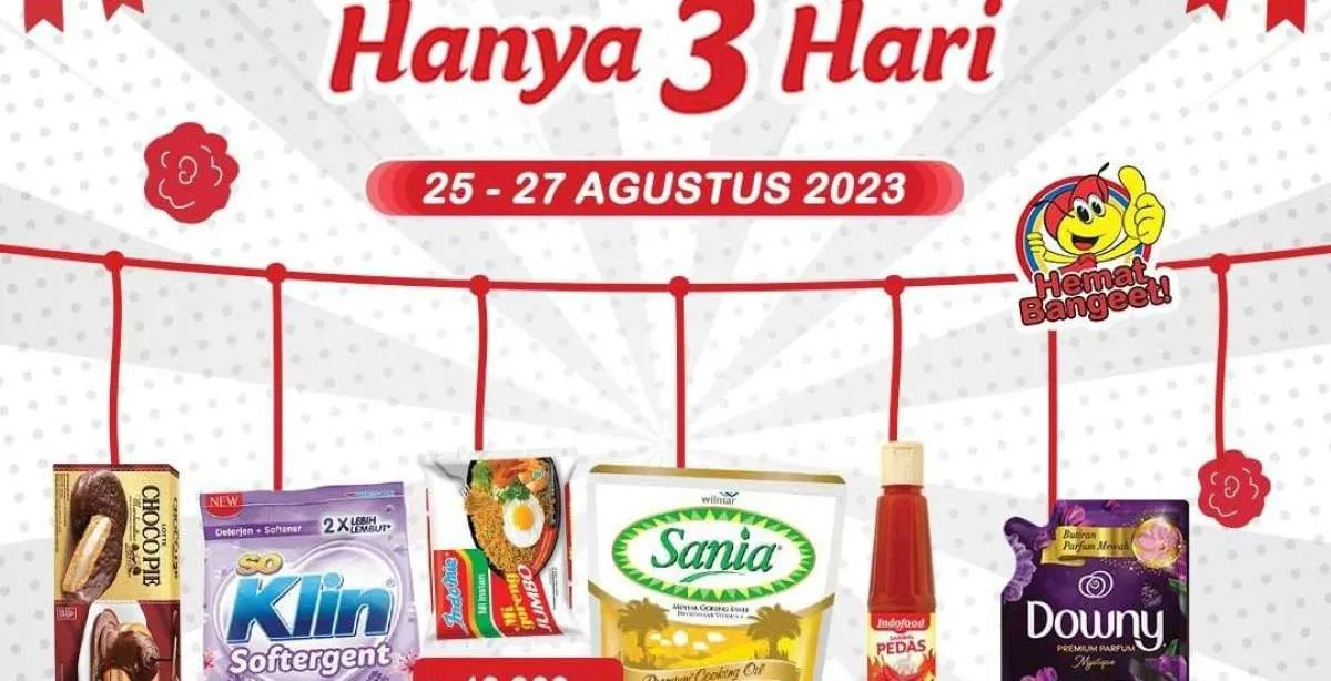 Katalog Harga Promo JSM Indomaret 25-27 Agustus 2023, Promo Hanya 3 Hari Hadir Lagi
