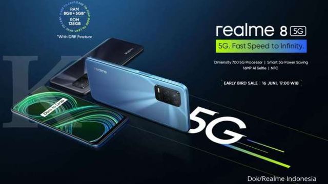 hp realme 5g ram 8