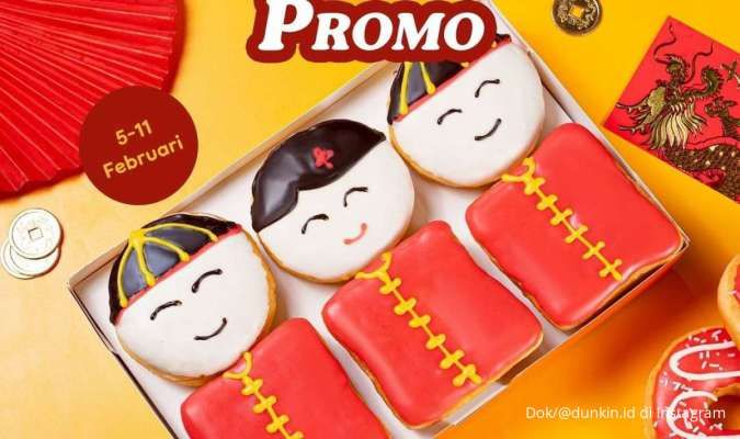 Promo Dunkin Spesial Imlek Februari 2024, Beli 12 Donut Lunar New Year Harga Khusus