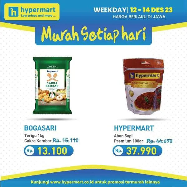 Promo Hypermart Hyper Diskon Weekday Periode 19-21 Desember 2023