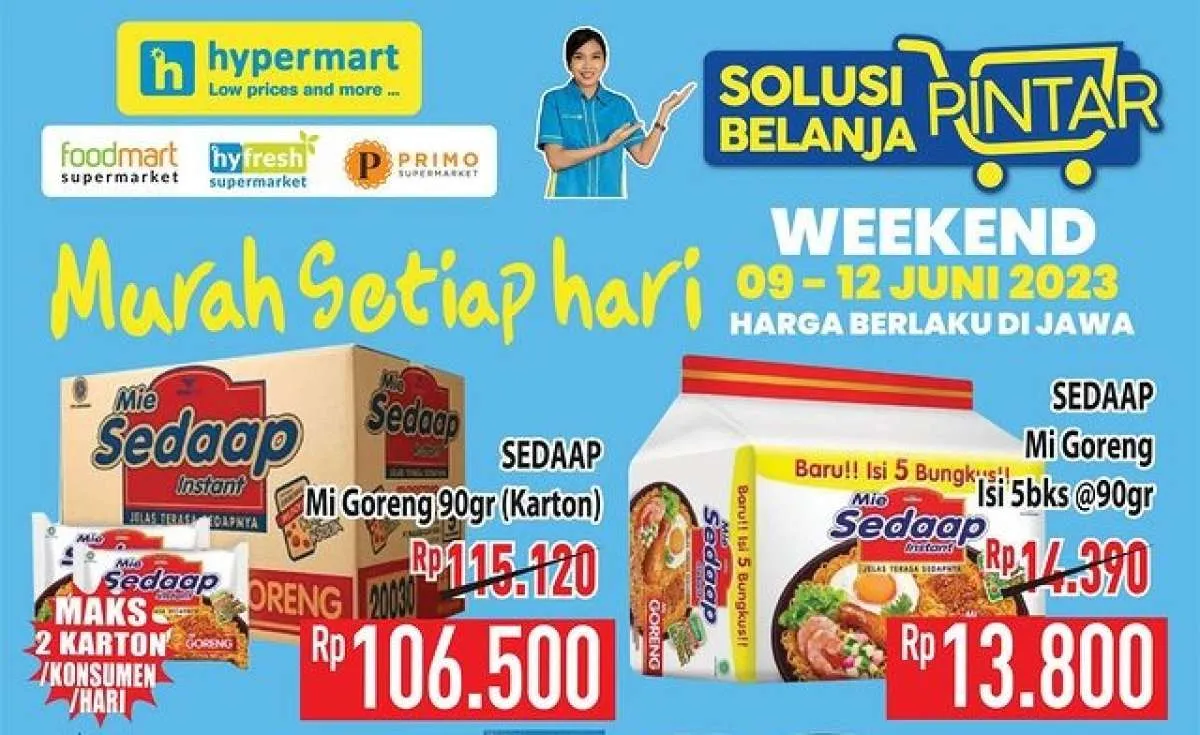 Katalog HargaPromo JSM Hypermart 10 Juni 2023, Diskon s/d 30% untuk Kebutuhan Dapur