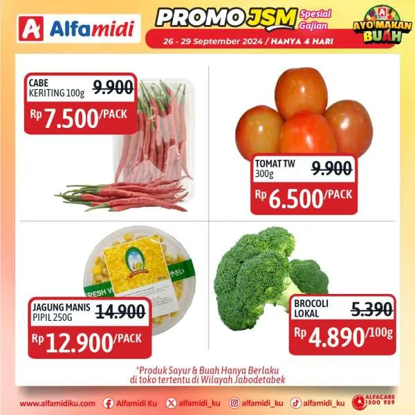 Promo JSM Alfamidi Hanya 4 Hari Periode 26-29 September 2024