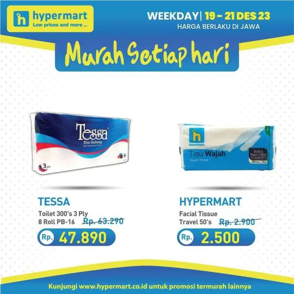 Promo Hypermart Hyper Diskon Weekday Periode 19-21 Desember 2023