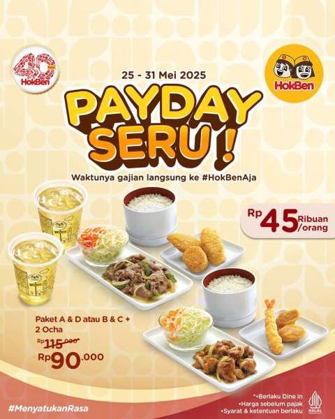 Promo HokBen Payday 25-31 Mei 2025