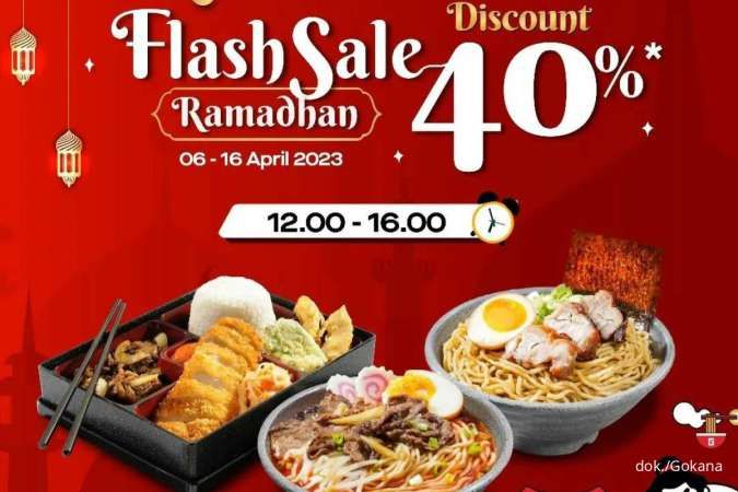 Promo Gokana Edisi April 2023, Ada Flash Sale Ramadan Diskon 40% dan 50%
