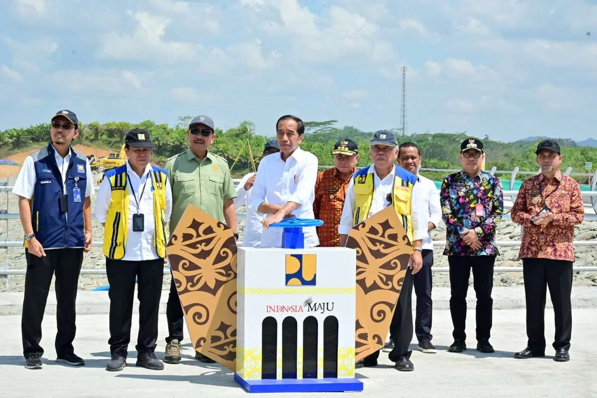Jadi Penyangga Air Baku IKN, Bendungan Sepaku Semoi Mulai Dilakukan Pengisian Awal