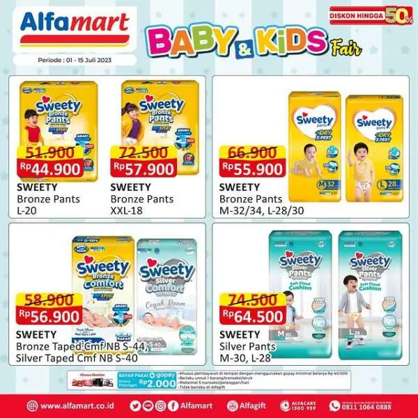 Promo Alfamart Baby & Kids Fair Periode 1-15 Juli 2023