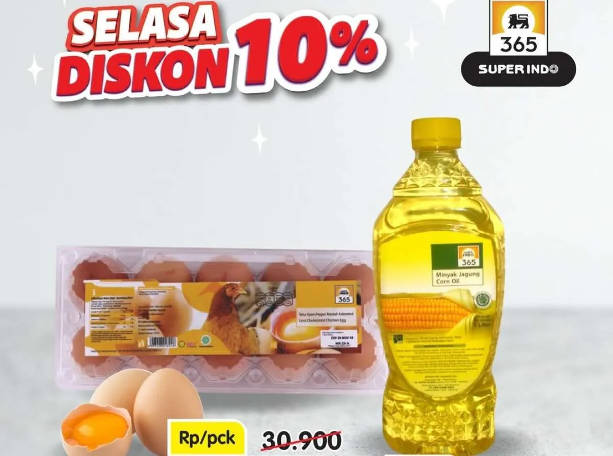 Promo Superindo Hari Ini 25 November 2025, Minyak hinggaTelur Diskon 10%