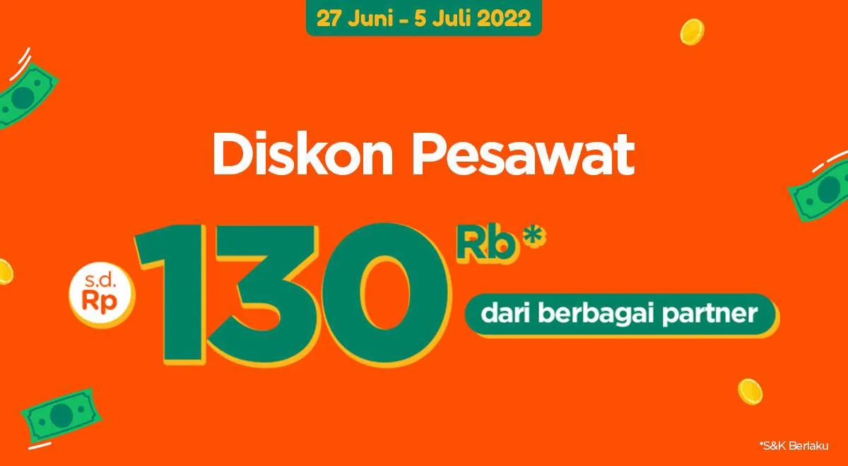 Gunakan Promo Gajian PegiPegi, Nikmati Diskon Tiket Pesawat hingga Rp 130.000 