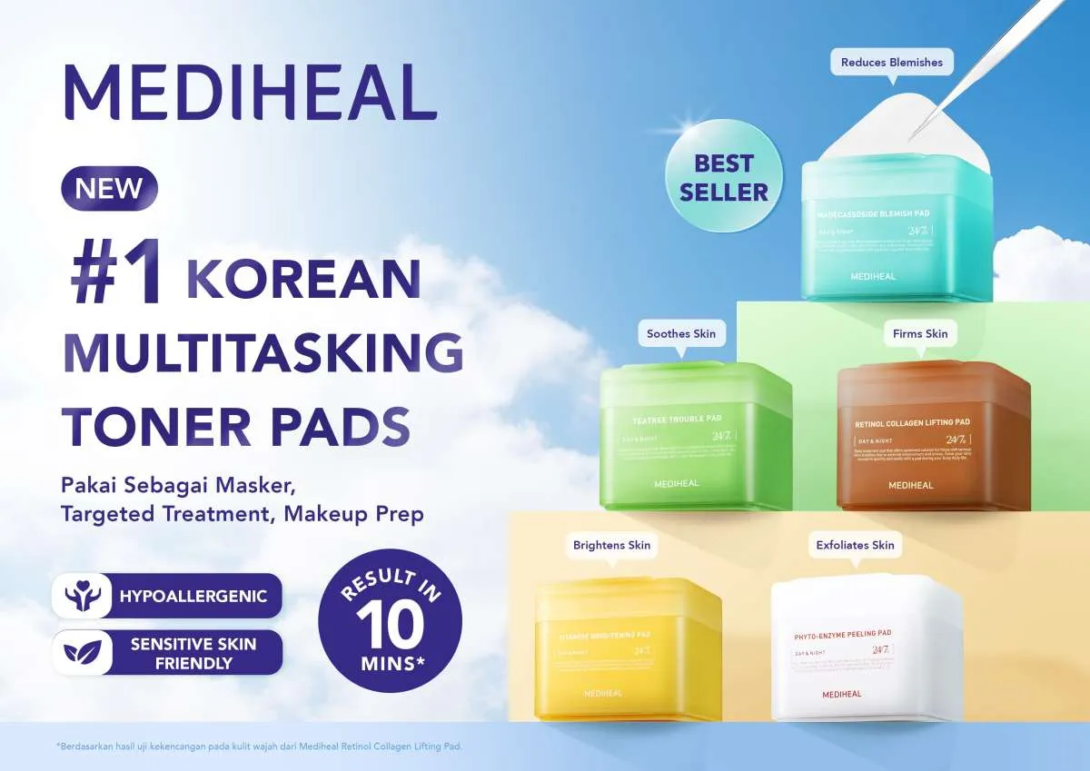 Skincare Viral yang Dinantikan, Mediheal Toner Pads Kini Hadir di Indonesia  
