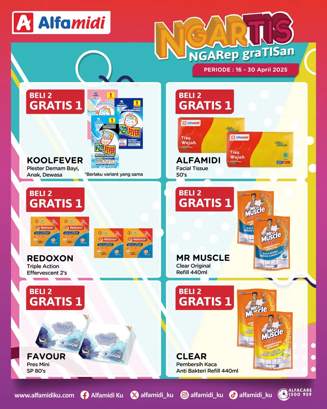 Promo Alfamidi Ngartis (Ngarep Gratisan) Periode 16-30 April 2025