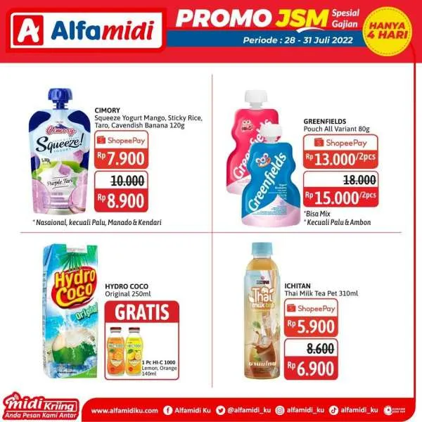Promo JSM Alfamidi Spesial Gajian Periode 28-31 Juli 2022