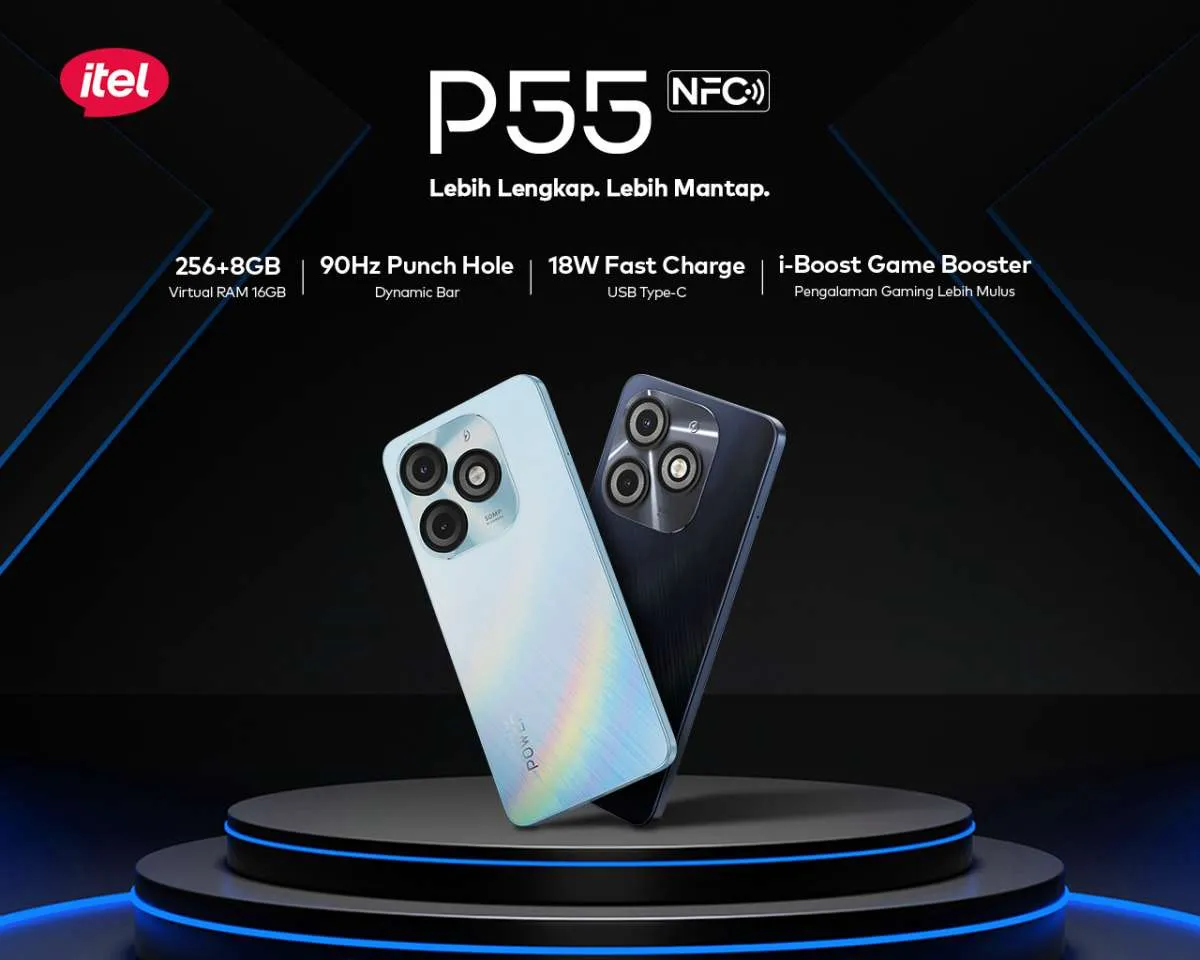 Itel P55 NFC, Ponsel Harga Sejutaan dengan Spesifikasi Super Komplet